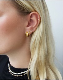HOUSE OF SLANI - Valeria Textured Hoops