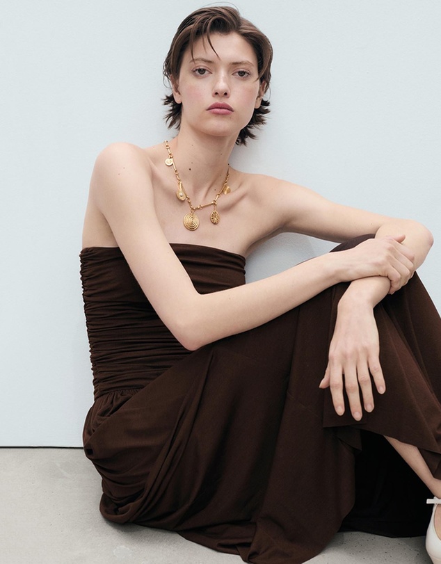 M.N.G - Owl Strapless Dress
