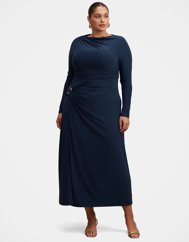 Forever New Curve - Kingsley Curve Hardware Jersey Midi Dress
