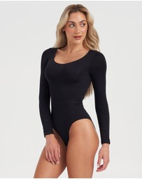 Core Trainer - Long Sleeve Round Neck Sculpting Bodysuit