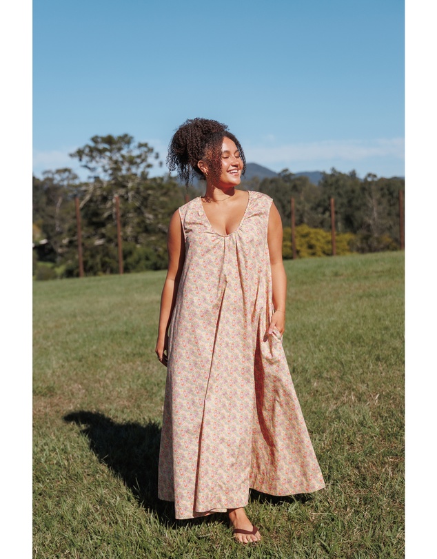 Petal & Pup - Laurita Maxi Dress - Sage Wildflower