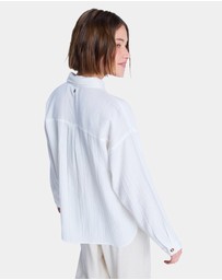 Roxy - Womens Morning Shinte Stripe Long Sleeve Shirt