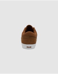 Fallen Footwear - Fallen Footwear Patriot Vulcanized Suede Men Shoes Camel/White