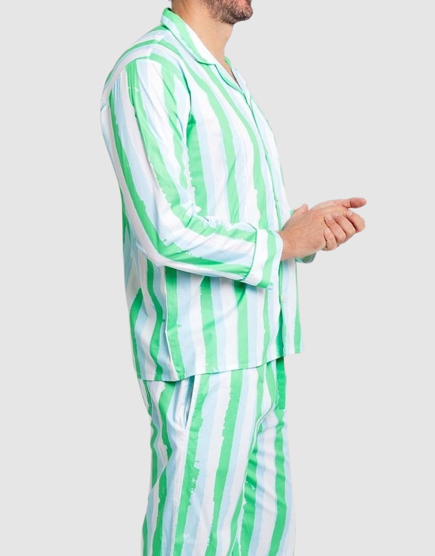 Sant And Abel - Men's Drawbertson Wild Stripes Long PJ Set
