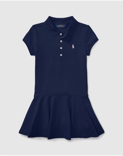 Polo Ralph Lauren - Stretch Mesh Polo Dress - Kids- The Iconic Exclusive