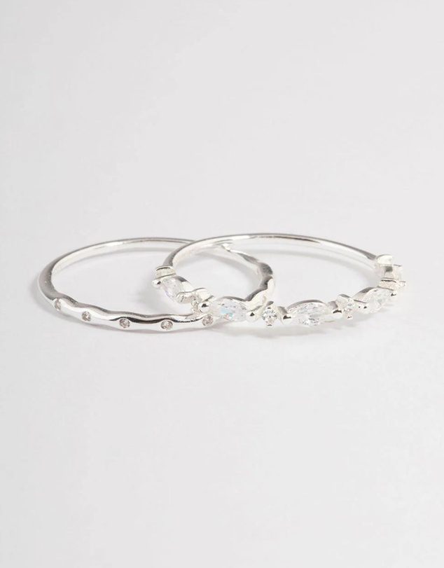 Lovisa - Sterling Silver Marquise Ring Pack