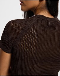 adidas Originals - Knitted Crochet Cali Tee