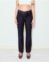 Soon Maternity - High Rise Straight Leg Jeans