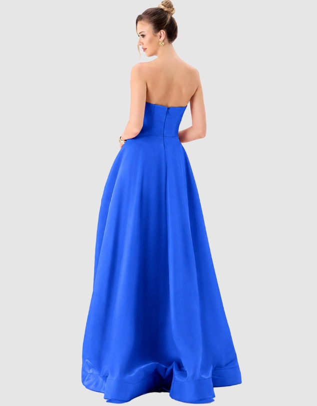 Bariano - Jeila Strapless Hi Lo Gown