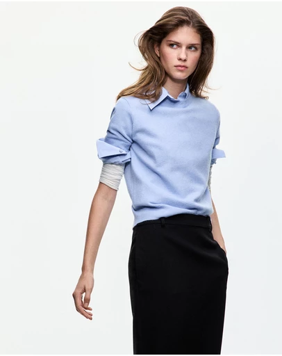 M.N.G - Short-Sleeved Knitted Sweater