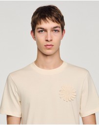 Sandro - Crochet Flower Tee Shirt
