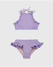 Aqua Blu Kids - Stepping Stones Halter Neck Bikini Set - Kids