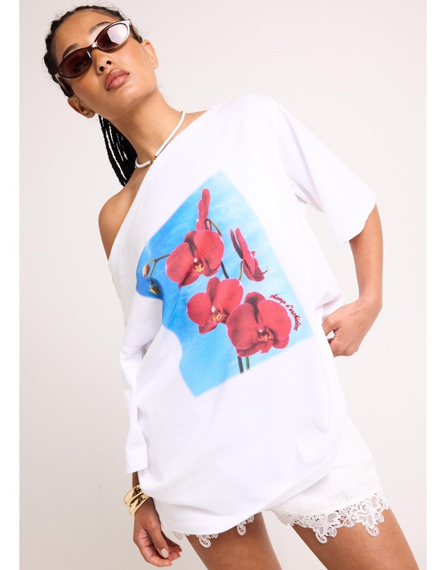 Alice In The Eve - Orchid Off Shoulder T-Shirt