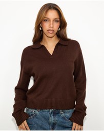Dazie - Freya Knit Polo