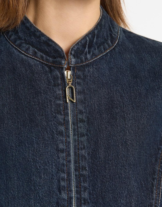 Carla Zampatti - Dark Indigo Fitted Denim Jacket