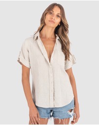 CAMIXA - FEBE Short Sleeve Linen shirt