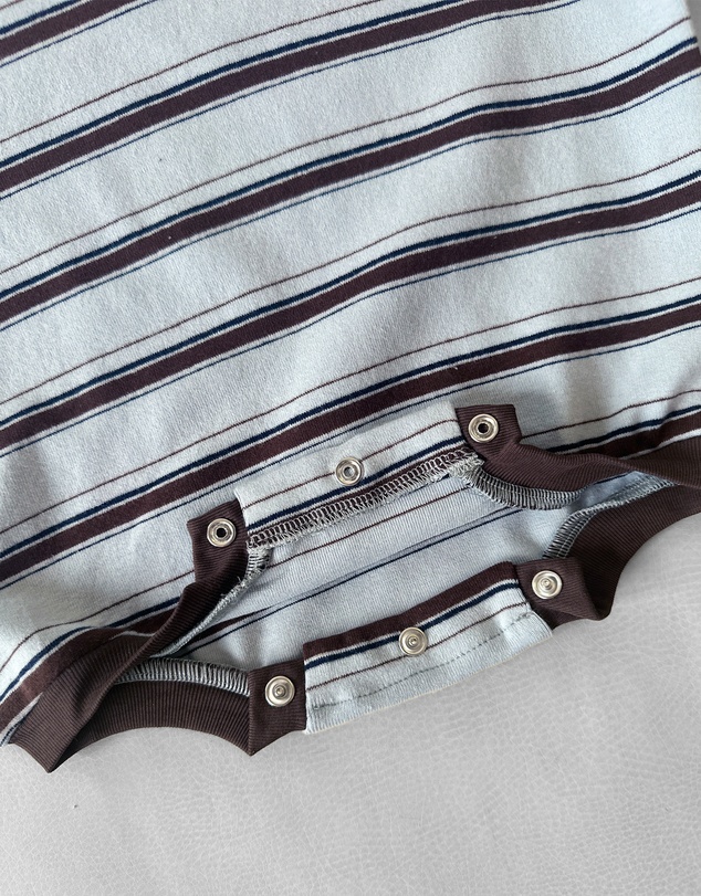 Tiny Trove - Mattie Stripe Cotton Bodysuit - Babies