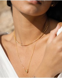 Ottoman Hands - Marina Green Heart Necklace