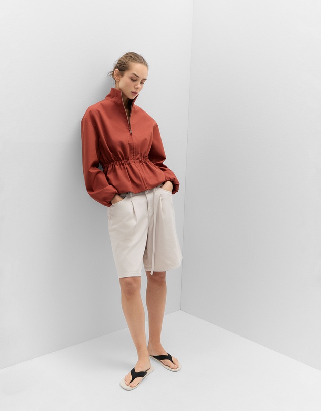 UNISON - Pleat Front Bermuda Short