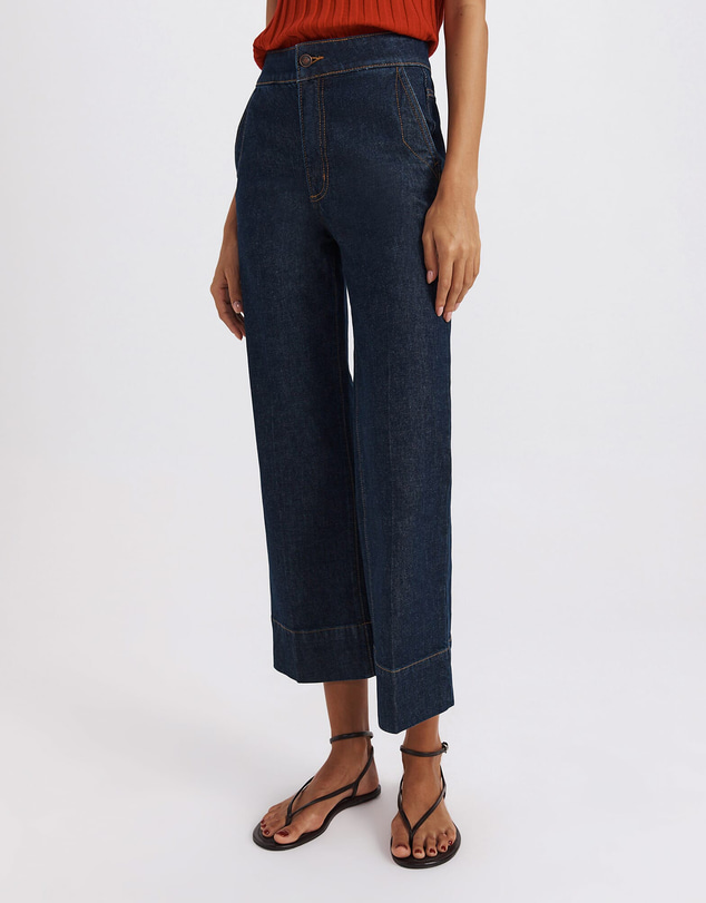 SABA - Ava Cropped Wide Leg Jean