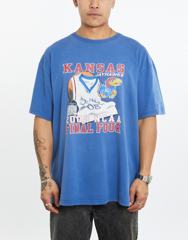 Vintage by The Real Deal - Pre Loved - Vintage NCAA University of Kansas Jayhawks Tee