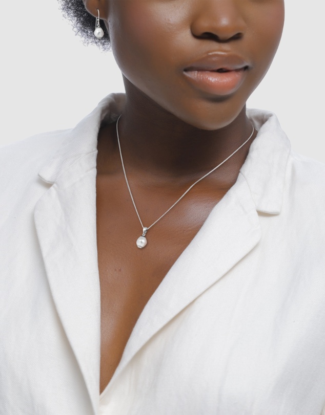 Elli Jewelry - Jewelry Set Women Elegant Synthetic Pearl 925 Sterling Silver