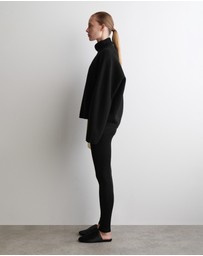 COS - Boiled-Wool Funnel-Neck Jumper
