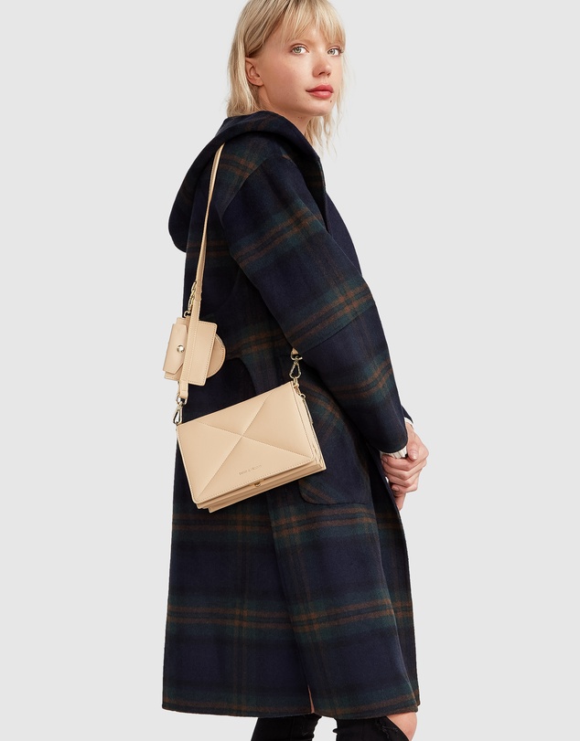 Belle & Bloom - Walk This Way Wool Blend Hooded Coat