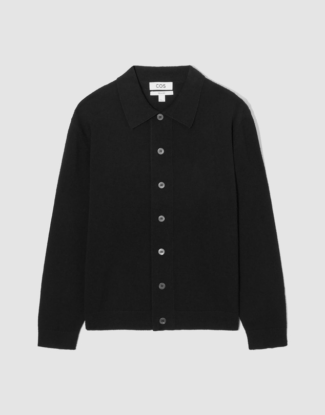 COS - Dougal Relaxed Textured Knit Cotton Overshirt