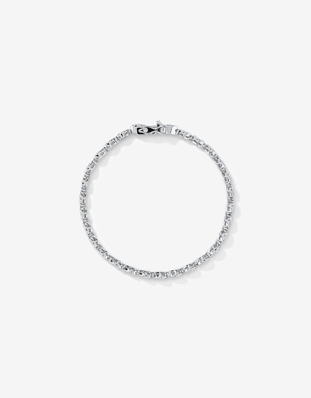 Michael Hill - Pear Shaped Cubic Zirconia Bezel Set Tennis Bracelet in Sterling Silver