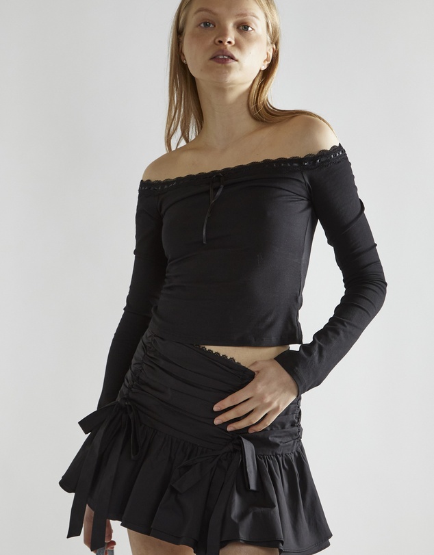 Glamorous - Gathered seam mini skirt