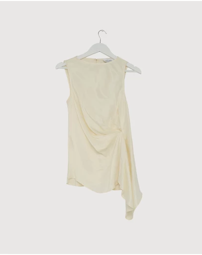 Revibe - Repaired Minima Esenciales Edith Cupro Longline Top - AU 12