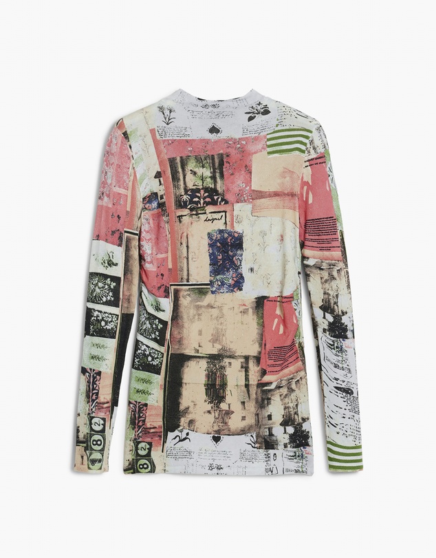 Desigual - Fine postcard sweater