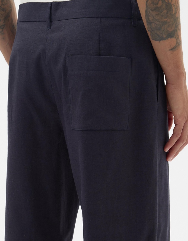 AERE - Straight Leg Linen Blend Pants