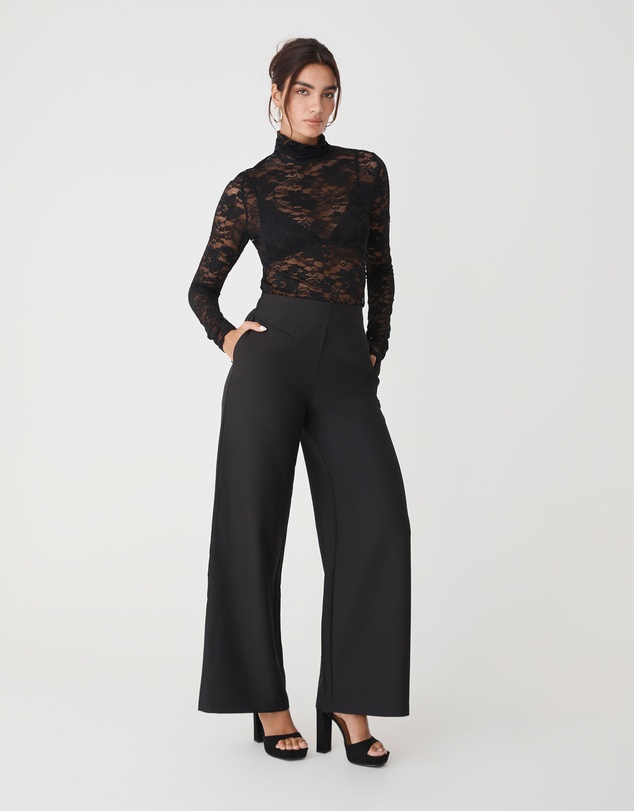Forcast - Torin Lace Turtleneck Top