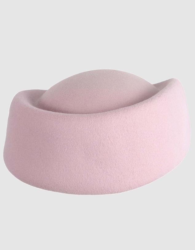 Max Alexander - Felt Pink Pillbox Hat