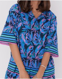 ALEXANDRA - Rise Shirt Navy Floral Print