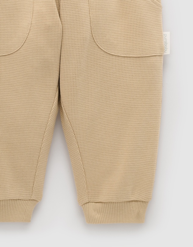 Purebaby - Textured Slouchy Pants-Kids-Babies