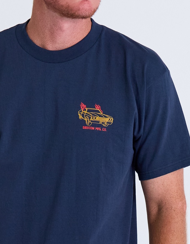 Brixton - Flaming Wheels Short Sleeve Tee