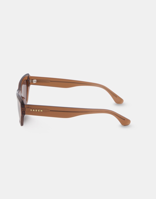 SABEN - Cara Sunglasses Sheer Brown