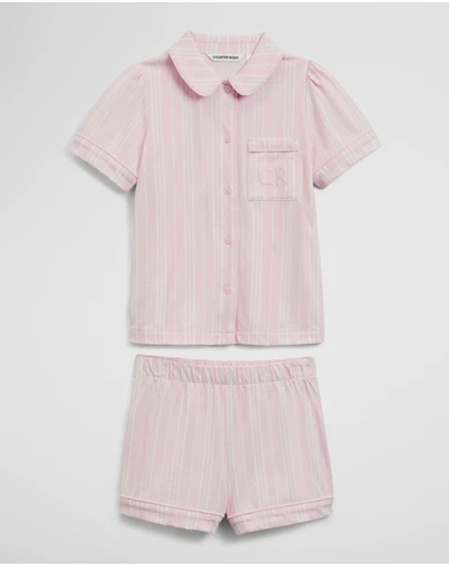Country Road - Short Sleeve Button Through Sleep Set