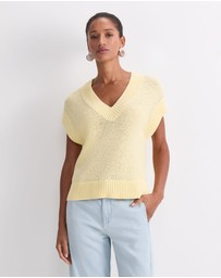 Sportscraft - Josie Tape Yarn V Neck Tank