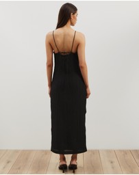 Atmos&Here - Plisse Maxi Slip Dress