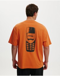 Cotton On - Box Fit Premium Music T-Shirt