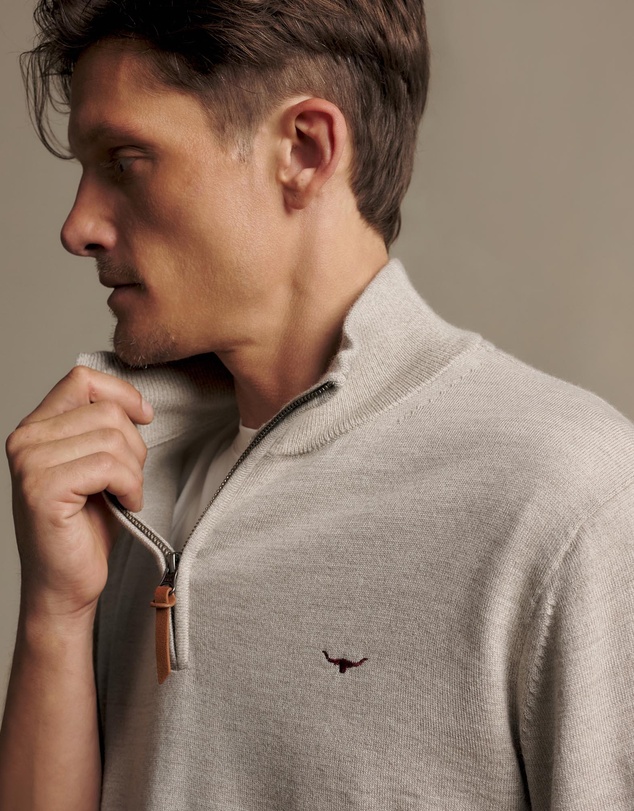 R.M.Williams - Ernest 1/4 Zip Merino Knit