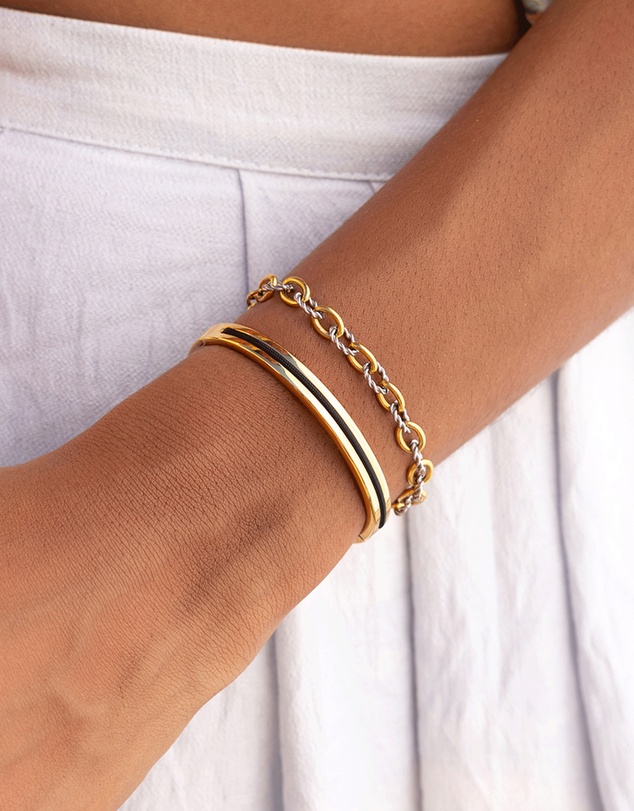 PIG&HEN - Maya Lou 6mm Cuff Bracelet