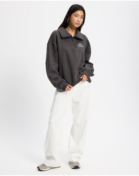 New Balance - Trackside Fleece Half Zip Sweat