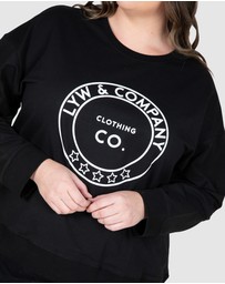 Love Your Wardrobe - LYW & Co Print Sweat Top