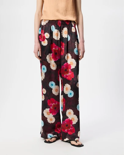 The Social Outfit - Silk Kai Pants - Cosmic Bloom