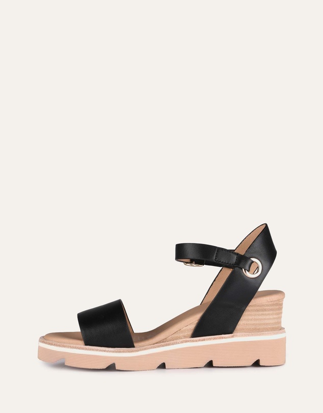 Jo Mercer - Katie Mid Heel Wedge Sandals